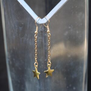 drop-chain-gold-star-earrings
