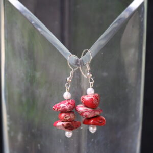 pink-jasper-stone-pearl-earrings