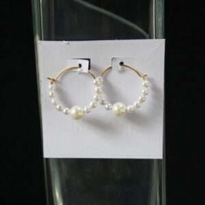 Pearl Hoop Earrings